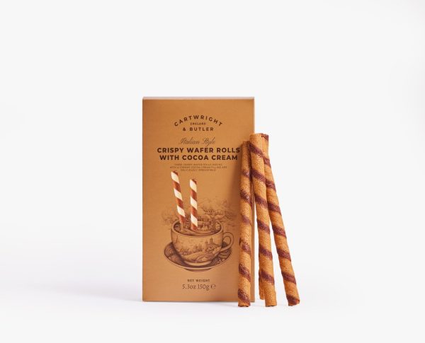 Crispy Wafer Rolls with Cocoa Cream Filling 150γρ Cartwright & Butler