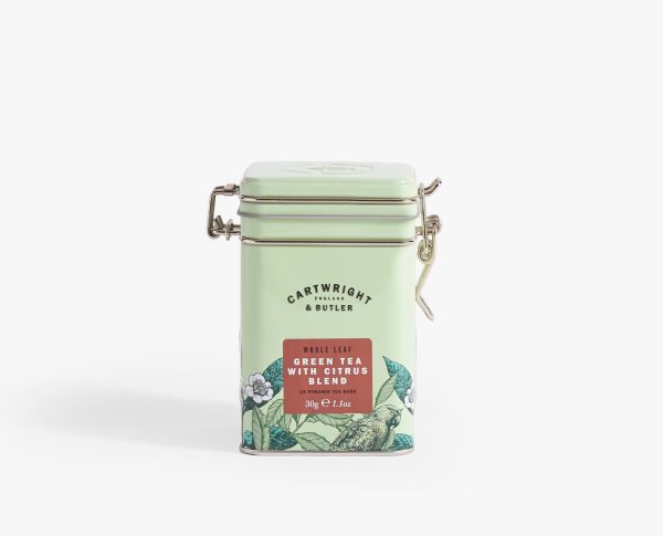Green with citrus tea tin - whole leaf tea bags (10x2γρ) Cartwright & Butler
