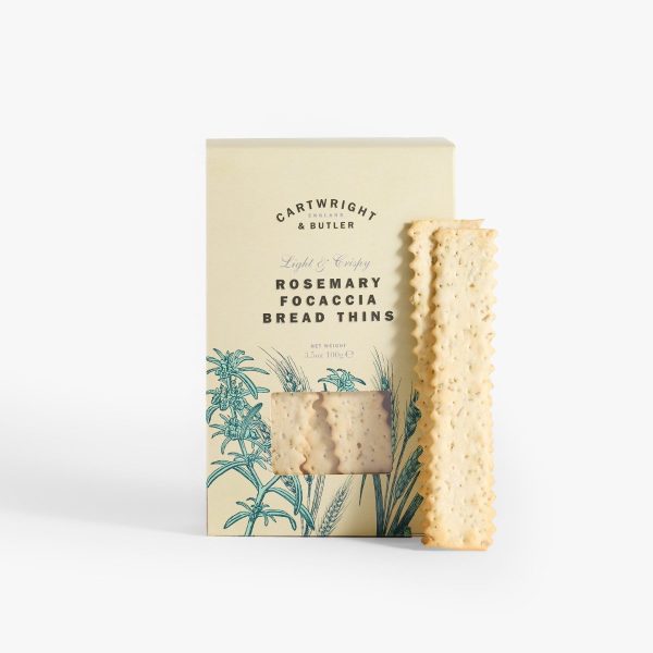 Rosemary Focaccia Bread Thins 100γρ Cartwright & Butler