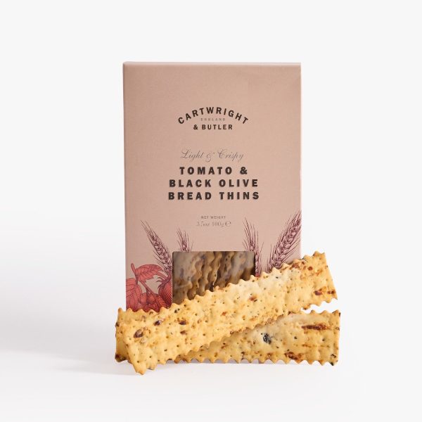 Tomato & Black Olive Bread Thins 100γρ Cartwright & Butler