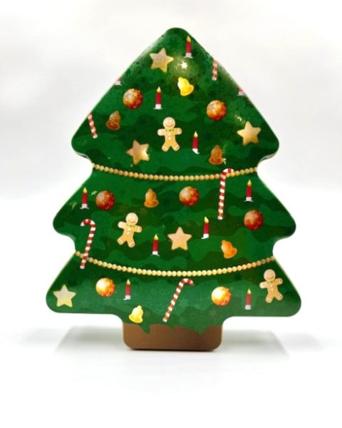 Μπισκότα Βουτύρου σε Μεταλλικό Χριστουγεννιάτικο Δέντρο 150γρ