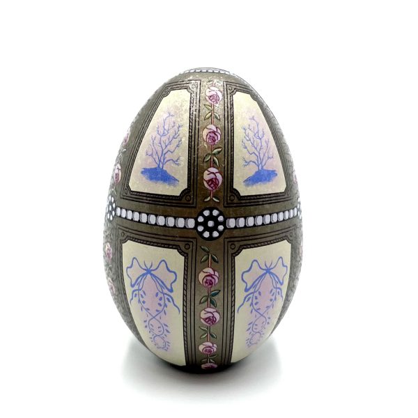 Αυγό Μεταλλικό τ. Faberge μίνι με σοκολατάκια 8,5cmX5,5cm Νο1