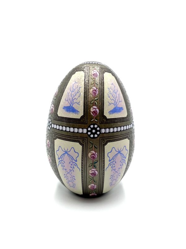 Αυγό Μεταλλικό τ. Faberge μίνι με σοκολατάκια 8,5cmX5,5cm Νο1