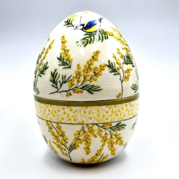 Πασχαλινό Διακοσμητικό Αβγό από Κεραμικό Υλικό με σοκολατάκια Νο25