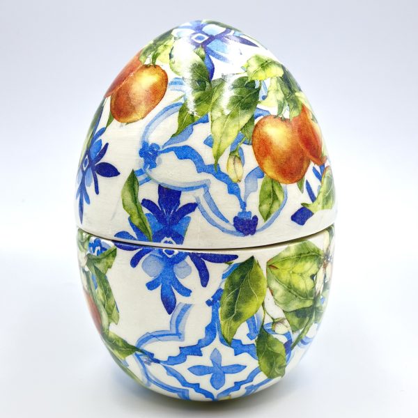 Πασχαλινό Διακοσμητικό Αβγό από Κεραμικό Υλικό με σοκολατάκια Νο28
