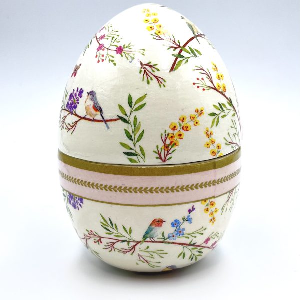 Πασχαλινό Διακοσμητικό Αβγό από Κεραμικό Υλικό με σοκολατάκια Νο31