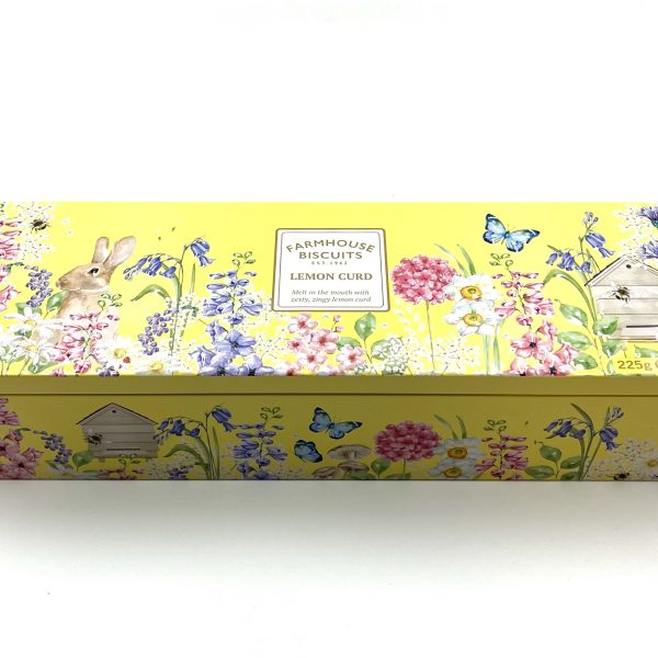 Μπισκότα Βουτύρου με Κρέμα Λεμόνι σε μεταλλικό κουτί 225γρ Farmhouse