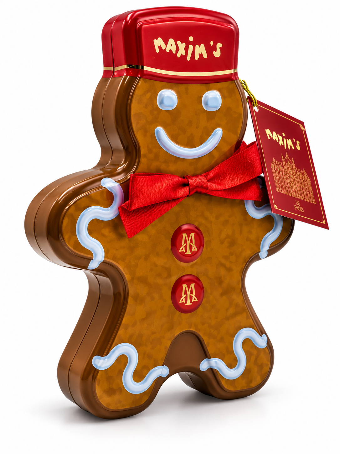 Μπισκότα Gingerbread 60γρ σε μεταλλικό κουτί Maxim’s de Paris - Image 2