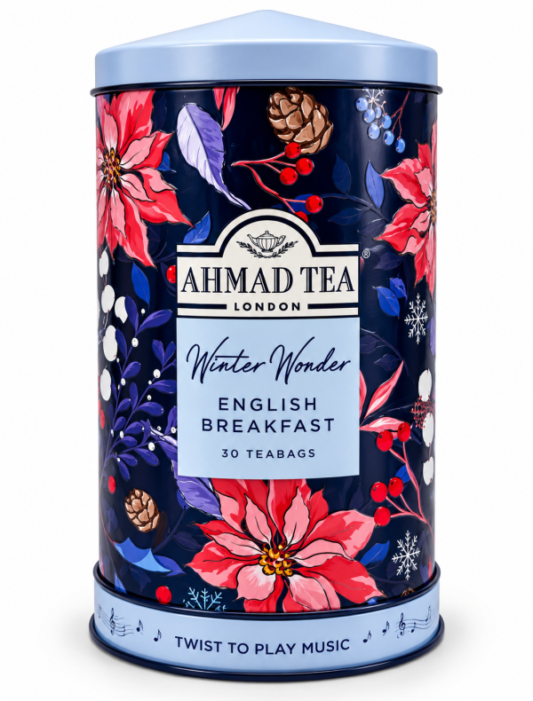 Τσάι English Breakfast Winter Wonder 30x60γρ Μουσικό κουτί Ahmad Tea