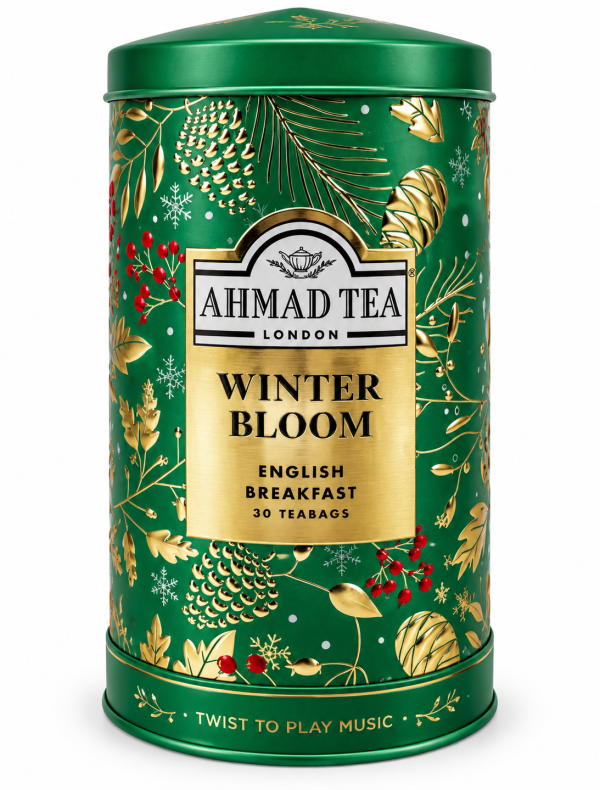 Τσαι English Breakfast Winter Bloom 2026 Μουσικό κουτί 30x60γρ Ahmad Tea